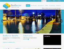 Tablet Screenshot of boxbarrier.com